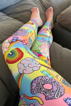 Candy Rainbow Leggings- Adult