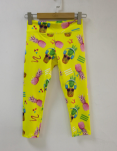 Jade Green UV 50+ Lucy Recyclable Cute Stretchy Leggings - Kids - Pineapple  Clothing