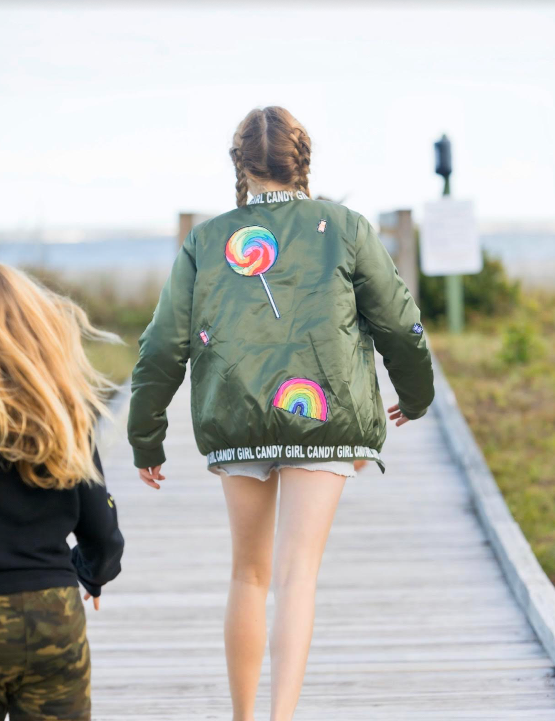 Candy Girl Bomber Jacket- Youth