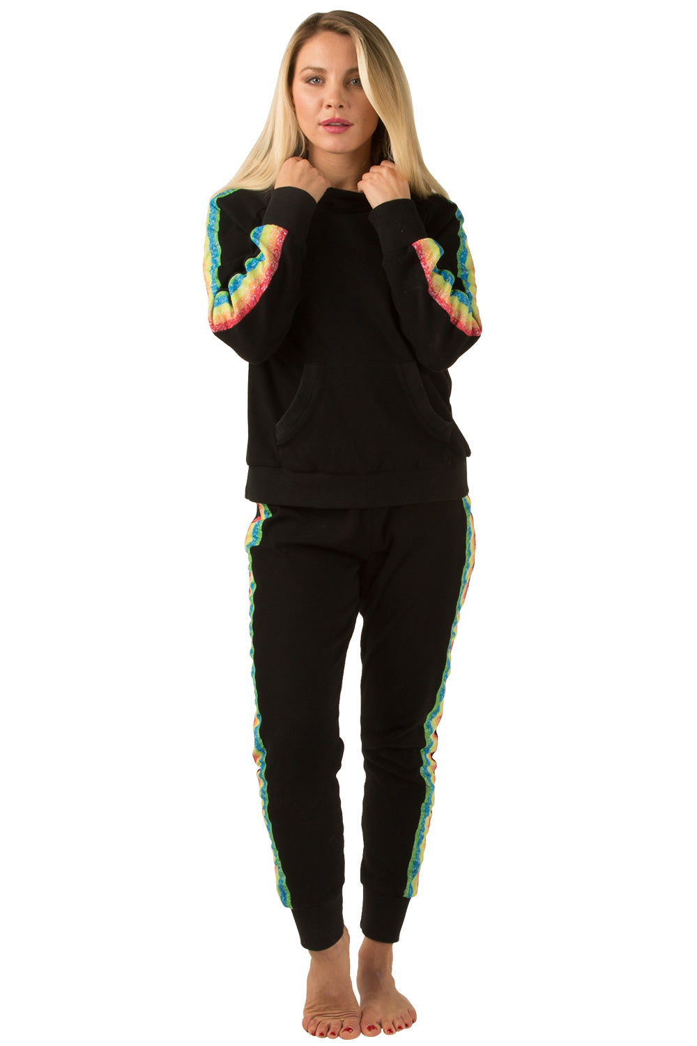 Womens shop rainbow tracksuit