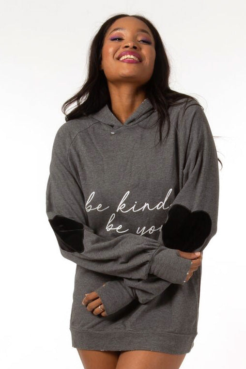 Be Kind Patch Heart Hoodie