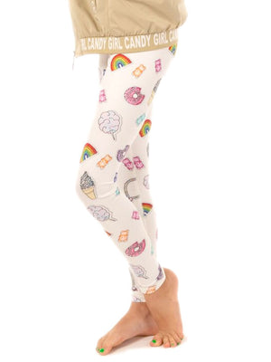 Candy Sticker Leggings-Youth