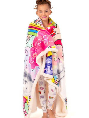 Girl Power Ultra Luxe Sherpa Blanket